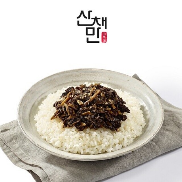 인제몰 (산채만),[산채만] 간편식 비벼 먹는 시래기 곤드레 나물밥 비벼요 세트 80g 6봉+증정1봉(랜덤)